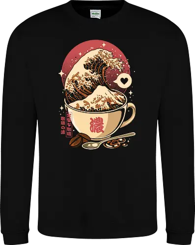 The Great Wave of Cappuccino Sunset