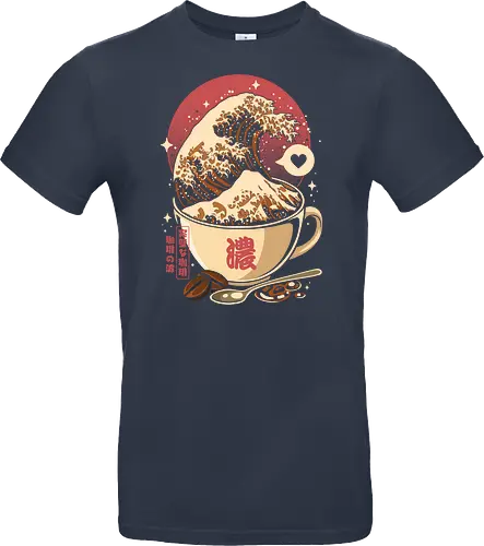 The Great Wave of Cappuccino Sunset