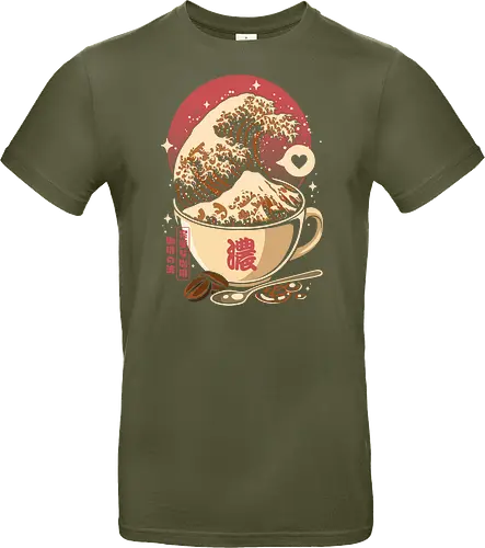 The Great Wave of Cappuccino Sunset