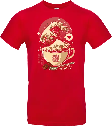 The Great Wave of Cappuccino Sunset