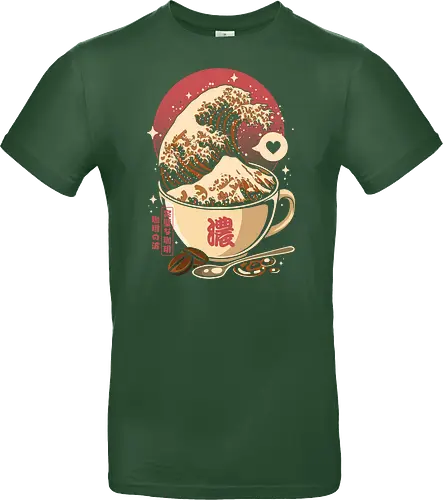 The Great Wave of Cappuccino Sunset