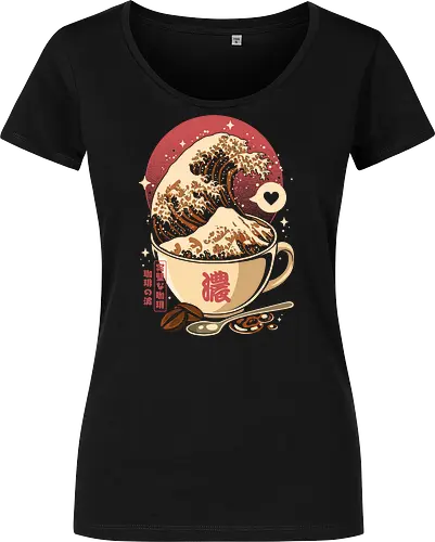 The Great Wave of Cappuccino Sunset