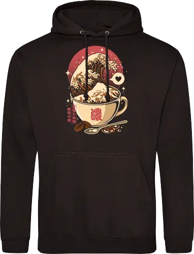 The Great Wave of Cappuccino Sunset