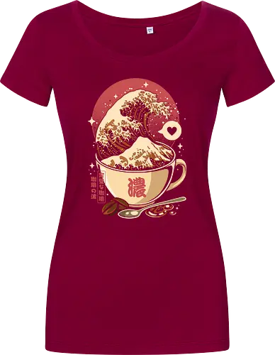 The Great Wave of Cappuccino Sunset