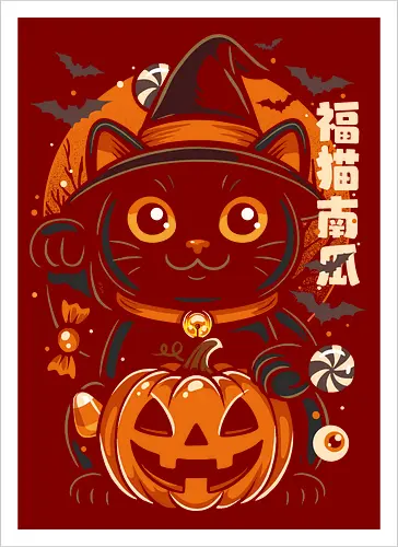 Lucky Cat Halloween