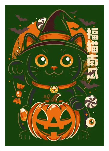 Lucky Cat Halloween