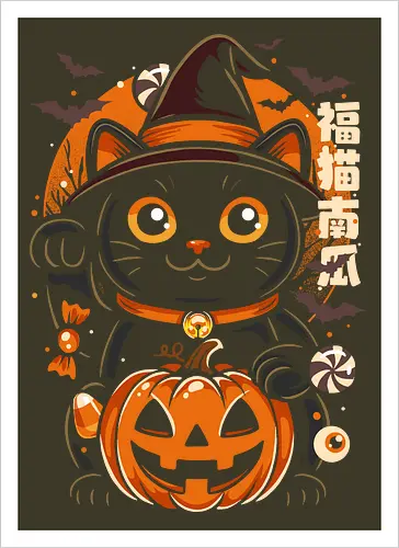 Lucky Cat Halloween