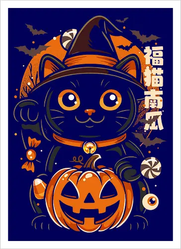 Lucky Cat Halloween