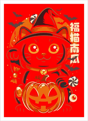 Lucky Cat Halloween