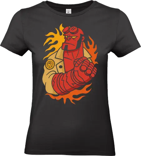 Comic's Right Hand of Doom - Comic, dark horse comics, mike mignola, comic book, superhero, right hand of doom, demon, Paranormal, fantasy, graphic tee, action, paranormal, b.p.r.d, monster, comic art - Standard T-Shirt (Women)