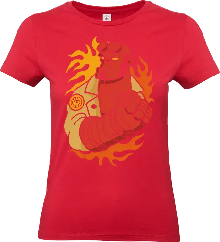 Comic's Right Hand of Doom - Comic, dark horse comics, mike mignola, comic book, superhero, right hand of doom, demon, Paranormal, fantasy, graphic tee, action, paranormal, b.p.r.d, monster, comic art - Standard T-Shirt (Women)