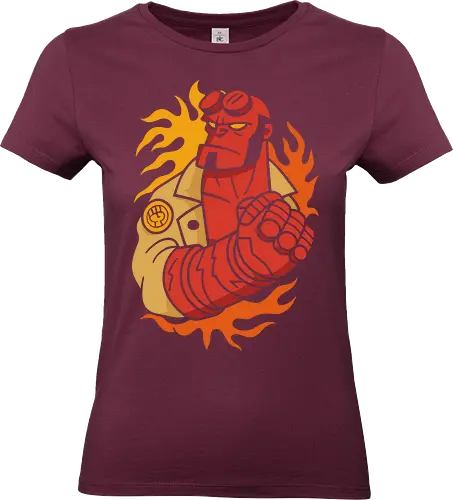 Comic's Right Hand of Doom - Comic, dark horse comics, mike mignola, comic book, superhero, right hand of doom, demon, Paranormal, fantasy, graphic tee, action, paranormal, b.p.r.d, monster, comic art - Standard T-Shirt (Women)