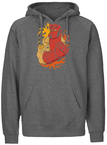 Comic's Right Hand of Doom - Comic, dark horse comics, mike mignola, comic book, superhero, right hand of doom, demon, Paranormal, fantasy, graphic tee, action, paranormal, b.p.r.d, monster, comic art - Fairtrade Hoodie