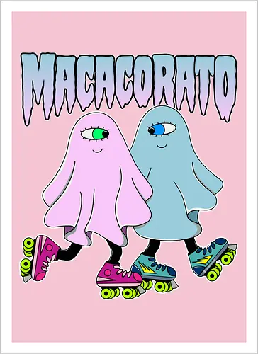 MACACORATO - Phantom Love on Skates - Geister auf Rollschuhen Kunst