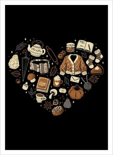 Cozy Autumn Heart