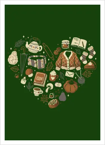 Cozy Autumn Heart
