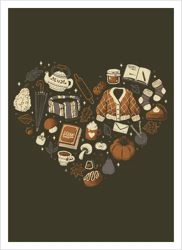 Cozy Autumn Heart
