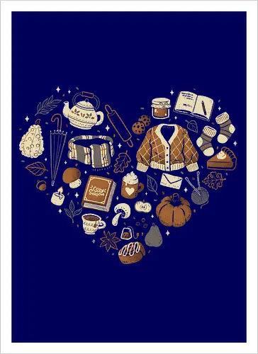 Cozy Autumn Heart