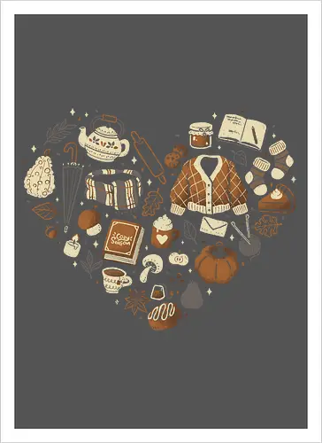 Cozy Autumn Heart