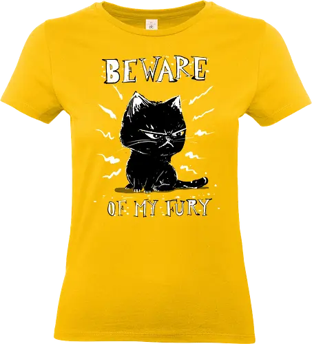 Beware of my fury - cat, grumpy cat, furious cat - Standard T-Shirt (Women)