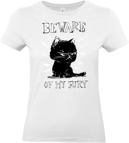 Beware of my fury - cat, grumpy cat, furious cat - Standard T-Shirt (Women)