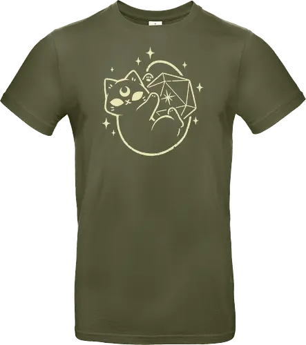 Cute Magical Black Cat D20