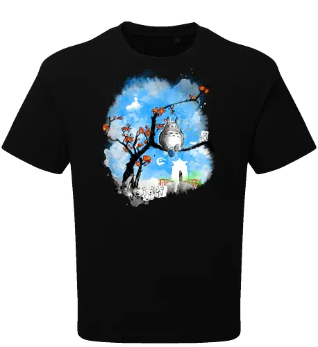 Japan pop overload - japan, anime, pop culture, movies, fantasy, sumi e, watercolor - Oversize T-Shirt