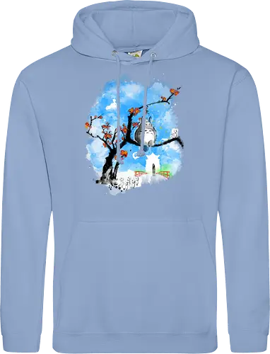 Japan pop overload - japan, anime, pop culture, movies, fantasy, sumi e, watercolor - Standard Hoodie