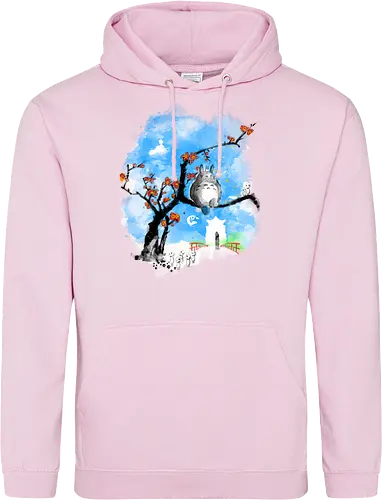 Japan pop overload - japan, anime, pop culture, movies, fantasy, sumi e, watercolor - Standard Hoodie