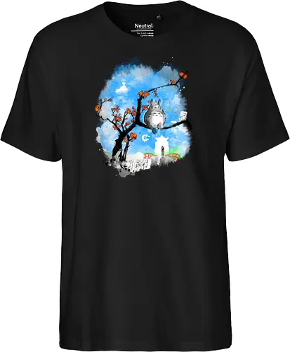 Japan pop overload - japan, anime, pop culture, movies, fantasy, sumi e, watercolor - Fairtrade T-Shirt