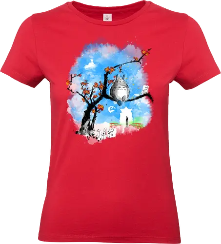 Japan pop overload - japan, anime, pop culture, movies, fantasy, sumi e, watercolor - Standard T-Shirt (Women)