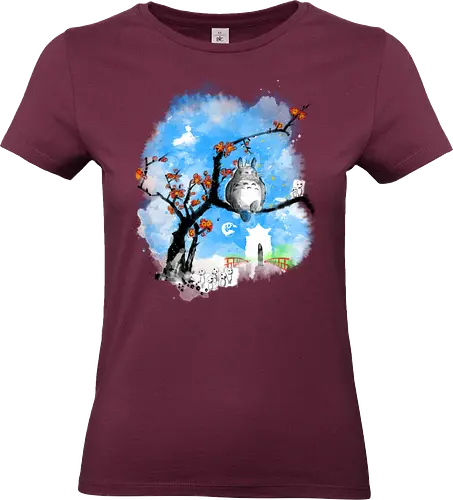 Japan pop overload - japan, anime, pop culture, movies, fantasy, sumi e, watercolor - Standard T-Shirt (Women)