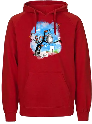 Japan pop overload - japan, anime, pop culture, movies, fantasy, sumi e, watercolor - Fairtrade Hoodie