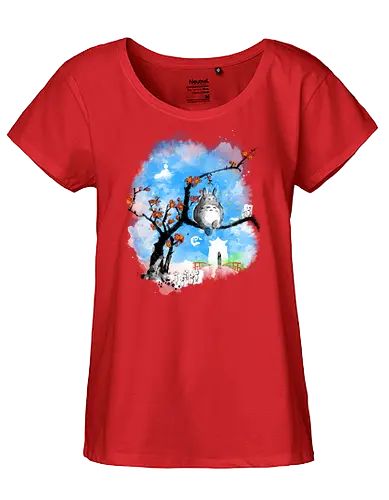 Japan pop overload - japan, anime, pop culture, movies, fantasy, sumi e, watercolor - Fairtrade Girl Shirt