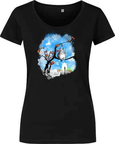Japan pop overload - japan, anime, pop culture, movies, fantasy, sumi e, watercolor - Women T-Shirt