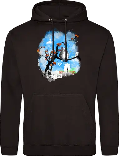 Japan pop overload - japan, anime, pop culture, movies, fantasy, sumi e, watercolor - Standard Hoodie
