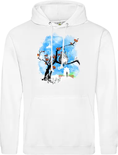 Japan pop overload - japan, anime, pop culture, movies, fantasy, sumi e, watercolor - Standard Hoodie