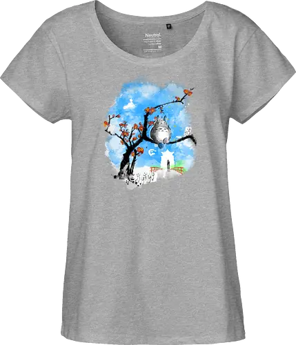 Japan pop overload - japan, anime, pop culture, movies, fantasy, sumi e, watercolor - Fairtrade Girl Shirt