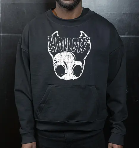 Hollow - hollow, knight, silksong, game, parody, bug, demonigote - Cropped Sweatshirt
