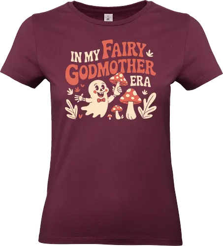 In My Fairy Godmother Era  - fairy godmother art, spooky mushroom design, magical ghost print, fantasy lover design, halloween ghost art, whimsical mushroom graphic, cute ghost illustration, unique fairy design, gift for fantasy fans, playful spooky print - Standard T-Shirt (Women)