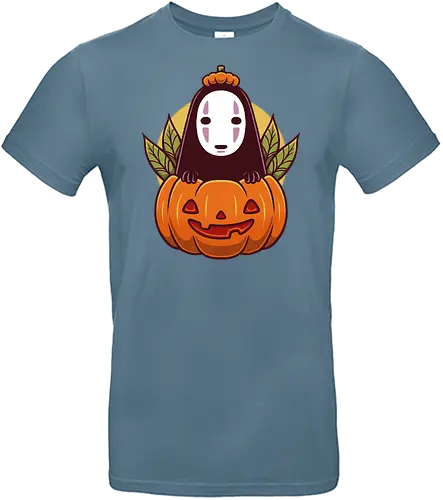 Dark Spirit Halloween - famous anime, spirited away, no face, faceless, animation, movie, anime, manga, halloween, cute, cute creepy, spooky, autumn, pumpkin, hayao miyazaki, happy halloween, trick or treat - Standard T-Shirt