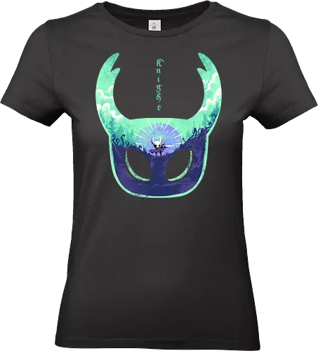 mask of brave - silksong, hollowknight, knight, lancer, beetle, insect, adventure, cool, awesome, hero, game - Standard T-Shirt (Women)