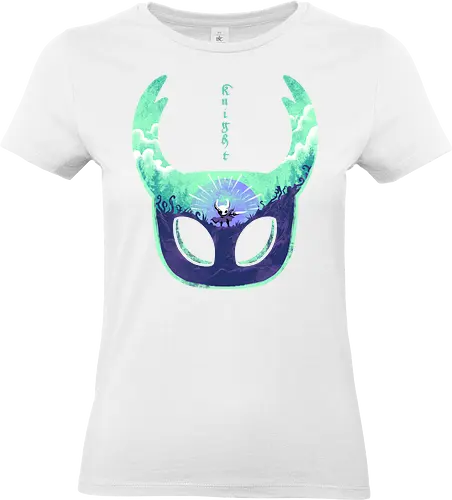 mask of brave - silksong, hollowknight, knight, lancer, beetle, insect, adventure, cool, awesome, hero, game - Standard T-Shirt (Women)