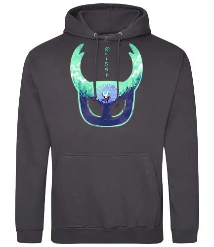 mask of brave - silksong, hollowknight, knight, lancer, beetle, insect, adventure, cool, awesome, hero, game - Standard Hoodie