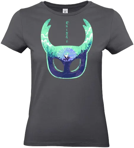 mask of brave - silksong, hollowknight, knight, lancer, beetle, insect, adventure, cool, awesome, hero, game - Standard T-Shirt (Women)