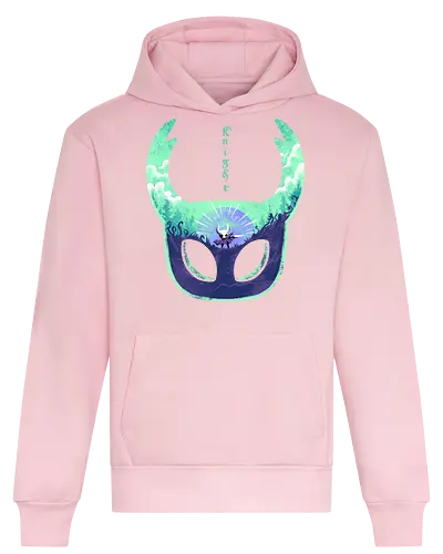 mask of brave - silksong, hollowknight, knight, lancer, beetle, insect, adventure, cool, awesome, hero, game - Heavyweight Hoodie