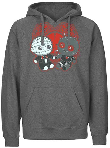 Pin Voodoo Love  - Horror, Classic Horror, Horror Movies, Movie, Classic, Cult Classic, Halloween, Voodoo Doll, Love, Lovers, Valentine - Fairtrade Hoodie