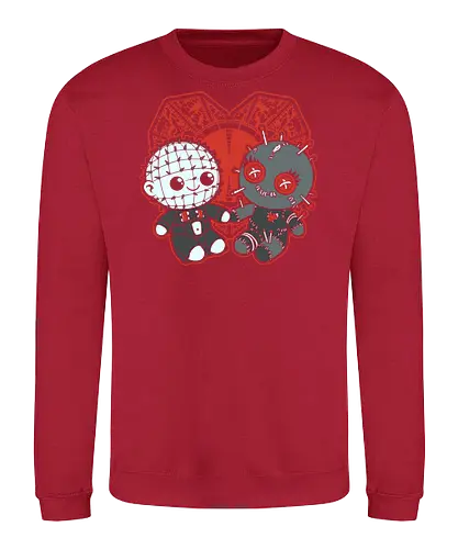 Pin Voodoo Love  - Horror, Classic Horror, Horror Movies, Movie, Classic, Cult Classic, Halloween, Voodoo Doll, Love, Lovers, Valentine - Sweatshirt
