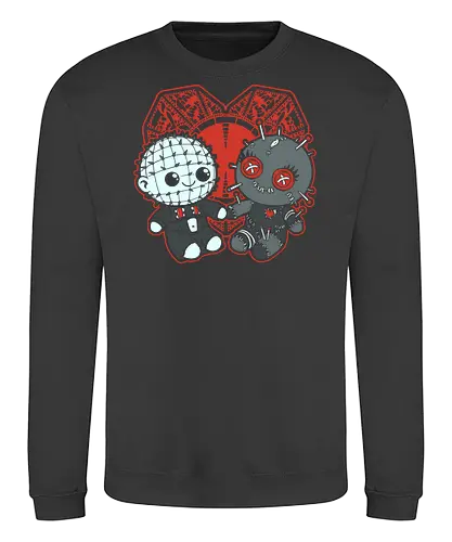 Pin Voodoo Love  - Horror, Classic Horror, Horror Movies, Movie, Classic, Cult Classic, Halloween, Voodoo Doll, Love, Lovers, Valentine - Sweatshirt