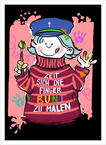 Zeit sich die Finger bunt zu malen